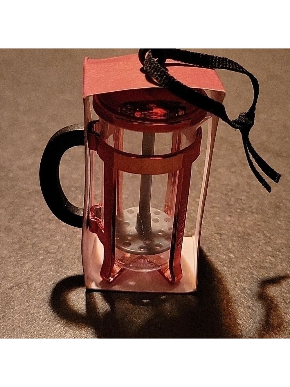 Starbucks NWT Rare EU Red French Press Ornanent